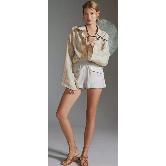 Anthropologie Maeve linen shorts women's size medium - Picture 1 of 7